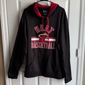 NBA Miami Heat Black and Red Hooded Sweatshirt